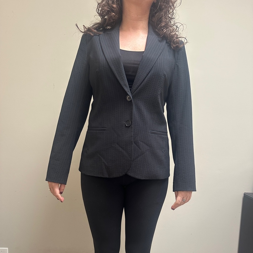 Theory Textured Black Blazer- Size 10